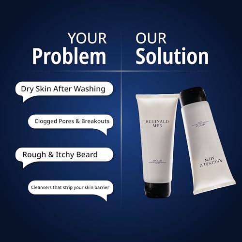 Image of Reginald Men Apollo - Hydrating Face & Beard Wash | Deep Clean, Acne & Tan Control with 8 Actives Face Wash (100 g)