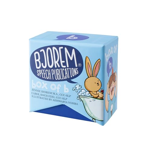 Bjorem Speech® Box of B | Speech Sound Cue Cards for Phonological Intervention | Functional & Diverse Visuals for Speech Therapy and Literacy| 40 Target Word Cards