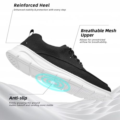 Image of Mens Casual Slip-on Loafers Shoes Non Slip Boat Shoes Sneakers Mesh Business Oxfords Work Driving Lightweight Comfortable Soft Sole Walking
