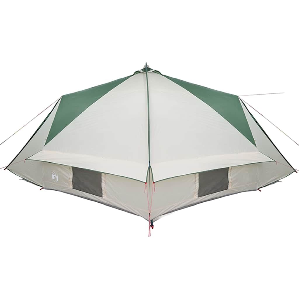 Tienda de Campaña Tipi para 10 Personas, Poliéster 185T Verde