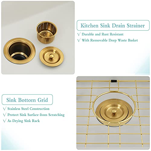 Lonsince Undermount Kitchen Sink White,31 X 18 Inch Single Bowl Kitchen Sink,White Undermount Sink,Granite Composite Kitchen Sink,Moonlight White #TOP4