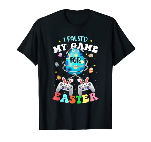 Videojuego Easter Gamer I Paused By Game Boys Easter Basket Camiseta