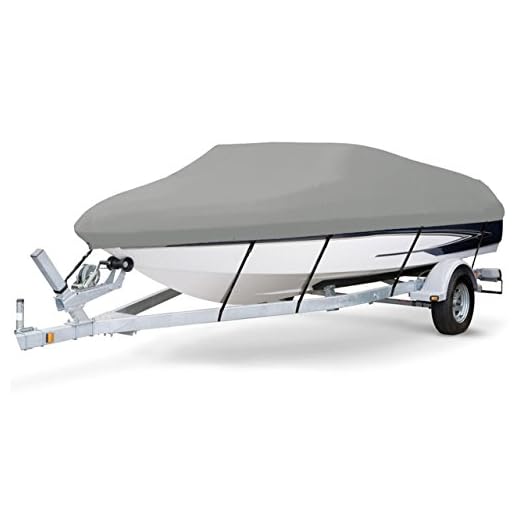 7.6 oz Solution Dyed Polyester Grey, Styled to FIT Boat Cover Compatible for Wilderness Systems Tarpon 100 Angler 2014-2018