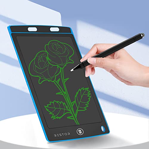 Bestor Scribble Board, Doodle Pad Tablet E-Writer/Writing Digital Memo Erasable 12 Inch LCD Tablet with Screen Lock Function, Doodle Pad LCD Writing Board for Home, School, Office (Blue) Bestor Scribble Board, Doodle Pad Tablet E-Writer/Writing Digital Memo Erasable 12 Inch LCD Tablet with Screen Lock Function, Doodle Pad LCD Writing Board for Home, School, Office (Blue)