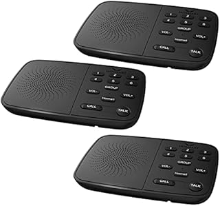 Hosmart 1/2 Mile Long Range 6-Channel Security Wireless Intercom System for Home or Office, 2022 Upgraded Room to Room Intercom, Easy to Use with Clear Sound (3 Pack)