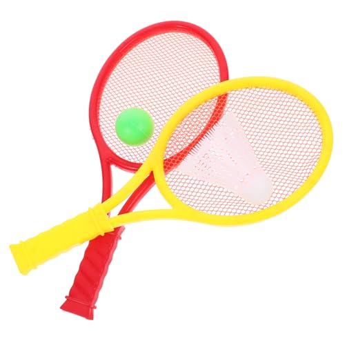 GALPADA Raquetas Tenis Plástico para Pelotas Juego Educativo Deportivo Exterior Interior Colores Aleatorios Rojo Amarillo Verde Color Aleatorio Color Aleatorio