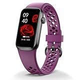 Mgaolo Fitness Tracker, Waterproof Activity Tracker with Heart Rate Sleep Monitor for Men Women, Health Pedometer Smart Watch Compatible with Android iOS (Purple)