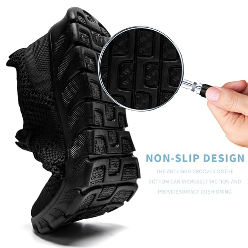 Image of Mens Running Shoes Walking Tennis Sneakers Slip on Gym Workout Athletic Lightweight Casual Sport Shoes