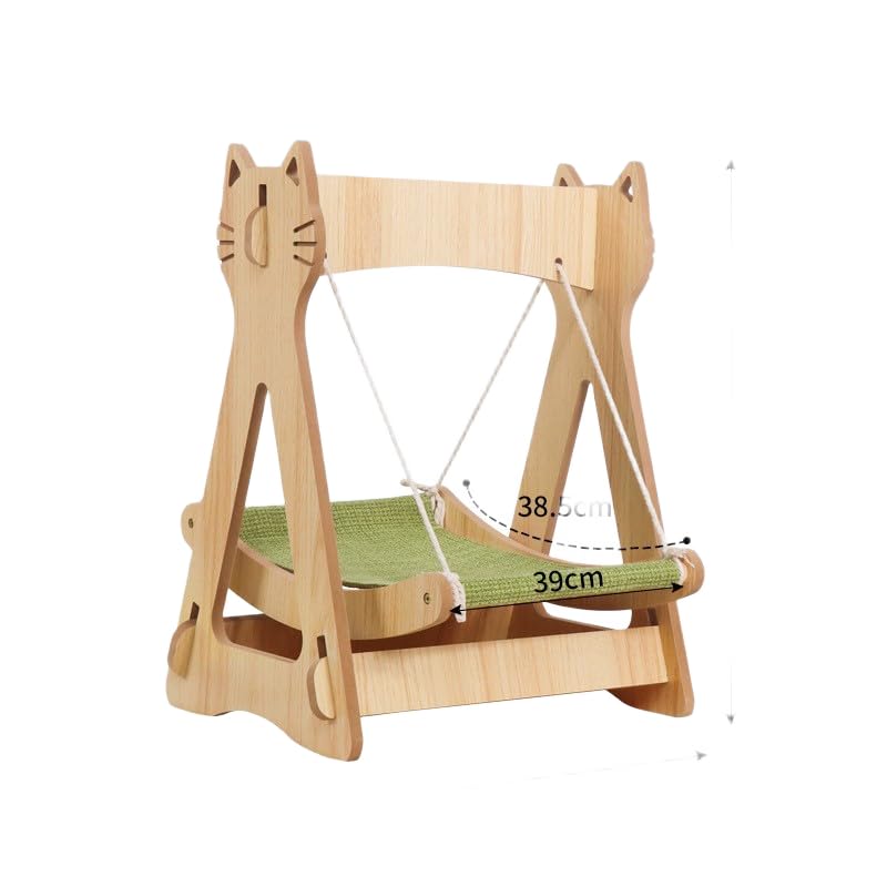 Amazon.co.jp: 猫ロッキングベッド 木製ゆりかごベッド 猫砂スイング