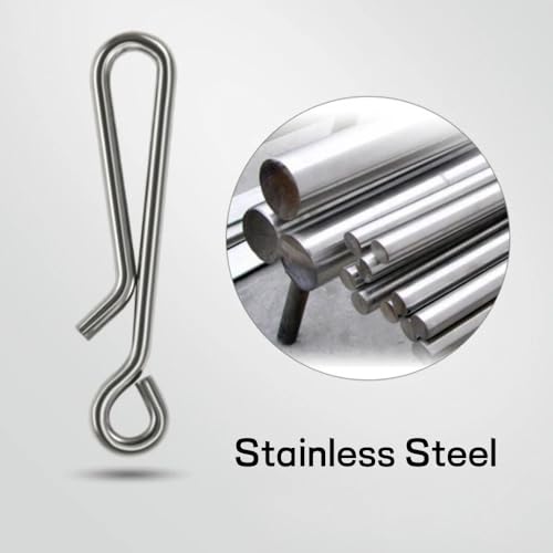 200 piezas conectores snap y swiveles para pesca acero inoxidable miniatura 4
