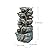 FountJoy Outdoor Indoor Bird Water Fountain 5-Tier Cascading Rock Waterfall with LED Lights Freestanding Resin Water Feature for Patio, Deck, Porch, Backyard or Home Decor