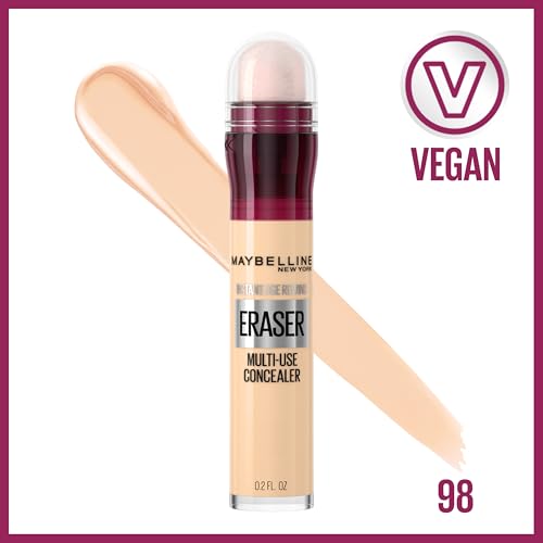 Image of Maybelline Instant Age Rewind Instant Eraser Multi-Use Concealer, Crease-Resistant Coverage, Up to 12HR Moisturizing Wear, 98, 1 Count