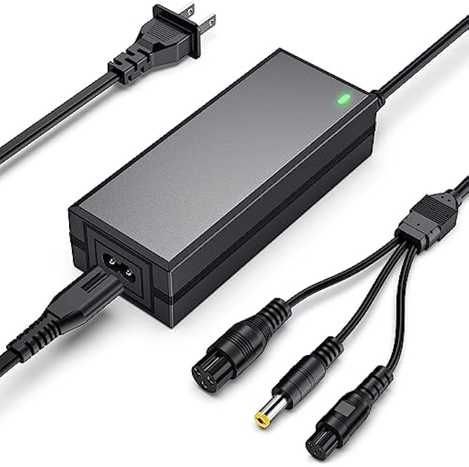 3 in 1 Universal Electric Scooter Charger 29.4V/24V 2A (5.5 * 2.1/2.5mm) 3 Prong 12mm for Razor E100 E200 E300 E125 E150 E500 E175 PR200, E225S E325S MX350, Dirt Quad, Sports Mod, and Pocket Mod