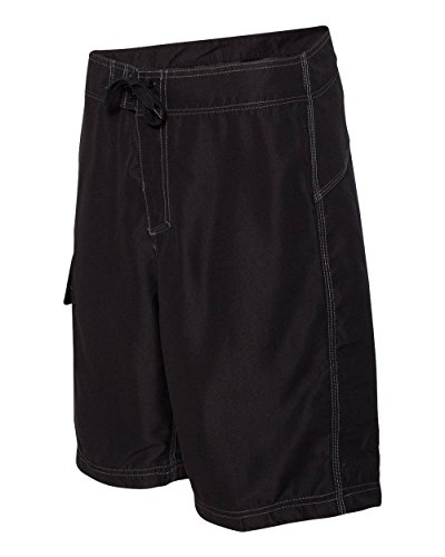 Burnside Men's 9301 Solid Board Shorts Swim Trunks (30, Black)2
