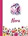 Nora's Notebook: Cute Notebook Unicorn for Girls School Writing Notes Journal. Nora Personalized Name Gifts. 8.5 x 11 inches - 110 Ruled Pages