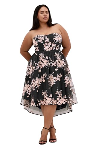 City Chic Women's Plus Size Dress - Ambrosia Strapless Tulle,