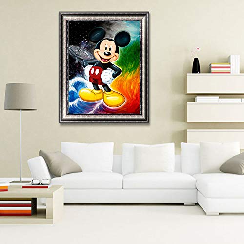 Diamond Painting Kits for Adult Kids,DIY 5D Round Crystal Full Drill Cross Stitch Handicraft, for Home Wall Decorative Arts Crafts, Full Drill (Mouse) - Thumbnail 5
