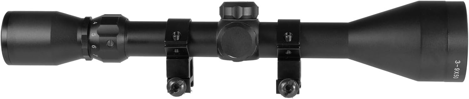 Truglo Buckline Rifle Scope Rings, Black