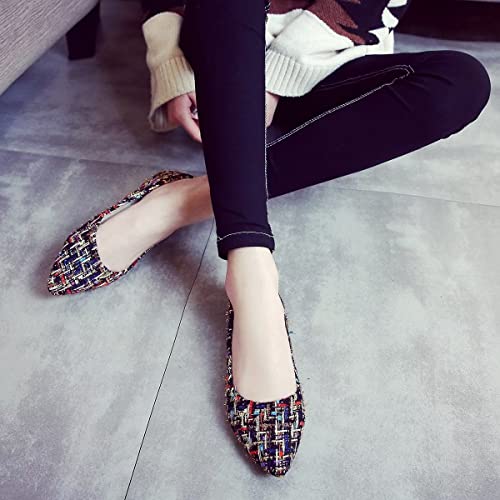 Hee grand Women Classic Slip-On Ballet Shoes Soft Pointed Toe Flats Comfort Work Shoes Fashion Dress Shoes4