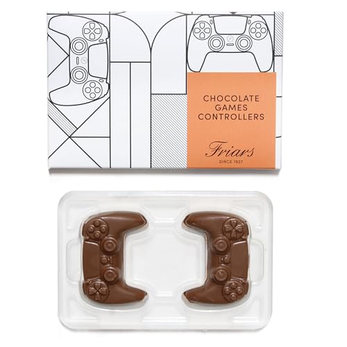 Friars Edible Game Controller Shaped Chocolate - 55 g | Novelty Milk Chocolate Gift | Funny Valentine, Birthday Present for Gamers, Boyfriend, Girlfriend, Husband | Stocking Filler, Party Favour