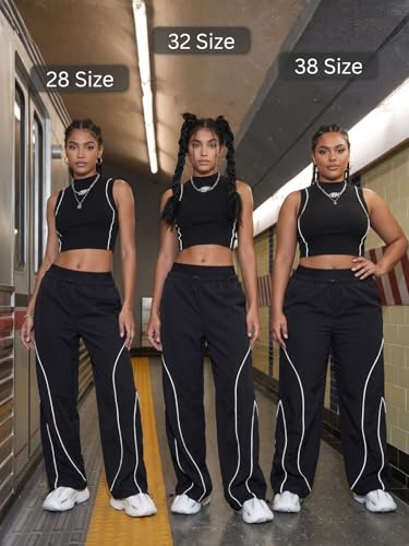 Image of GRECIILOOKS Track Pants for Woman | Parachute Pant for Women Baggy | Loose Trousers for Women | Baggy Cargo Pant's for Woman | Trendy Parachute Pants for Travel & Everyday (Available in Plus Size)