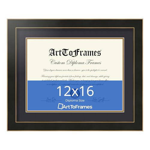 ArtToFrames 12x16 inch Diploma Frame & Certificate Frame with Honors