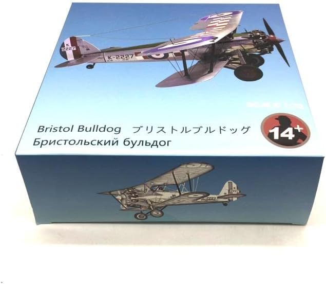 Miniatura 5 de Bristol Bulldog Biplane 172 Modelo de avión fundido a presión (Bristol Bulldog)