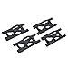 RC Suspension Arm,4pcs RC Suspension Arm Front Rear Black Plastic for WLtoys 144001 144002 124019 124018 124017 144010