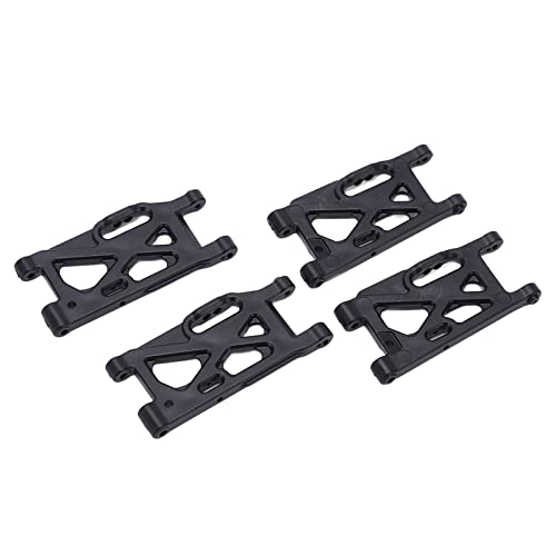 RC Swing Arm, 4pcs RC Suspensión Brazo Delantero Trasero Negro Plástico para WLtoys 144001,144002,124019,124018,124017,144010
