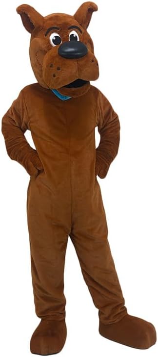 Brown dog Cartoon Mascot Costume Adult Cosplay