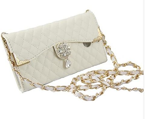 Zolink Ladies Handbag Clutch Wallet PU Leather Case with Bling for HTC One2 M8