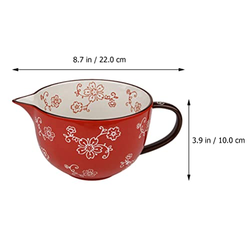 UPKOCH 1 Pc Alimentos Cerâmicos Servindo Tigela de Mistura Fruteira Bacia Criativa de Mistura de (Ve