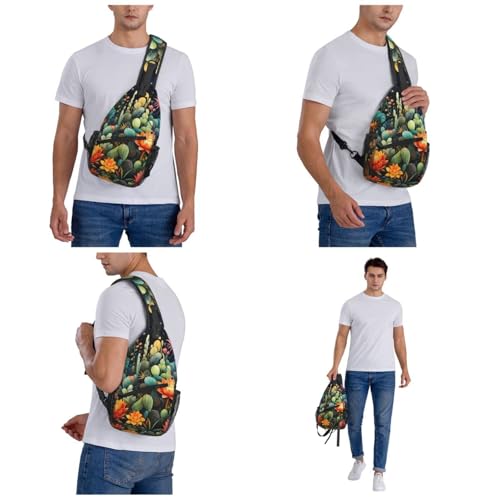 Mochila Pequeña de Hombro con Diseño de Cactus para Senderismo miniatura 7