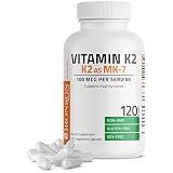Bronson Vitamin K2 as MK-7 Menaquinone 100 mcg Non-GMO, 120 Capsules
