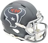 Tank D.E.L.L Autographed Slate Gray Speed Mini Football Helmet Beckett BAS QR Stock #229521