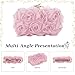 Lanpet Women Clutches Purse Lace Formal Flower Evening Handbag Chain Strap Shoulder Bag,Pink