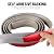 BNELL Floor Transition Strip Self Adhesive-PVC Carpet & Floor Edging Trim Strip,Threshold Transitions Suitable for Threshold Height Less Than 10mm (9.84FT_Gray Wood Grain)