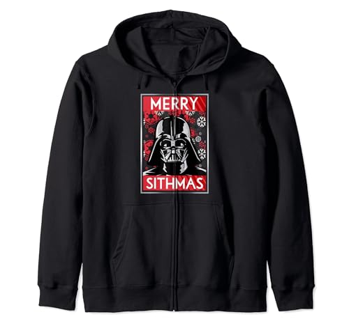 Star Wars Darth Vader Merry Sithmas Christmas Zip Hoodie