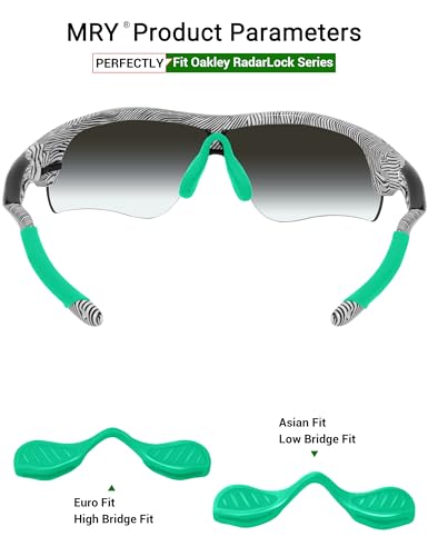 Image of Mryok Replacement Earsocks Nosepieces Kits for Oakley RadarLock Path /RadarLock XL /RadarLock Edge /RadarLock Pitch - Options