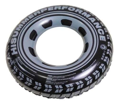 Boia Pneu Preta Redonda Adulto 90cm Grande Piscina Praia