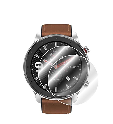 Ipg For Amazfit Gtr Smartwatch (47Mm) Screen Protector (2 Units) Invisible Ultra Hd Clear Film Anti Scratch Skin Guard - Smooth/Self-Healing/Bubble -Free #TOP16