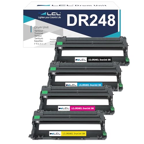 Tambour DR248CL compatible Brother DCP-L3555CDW HL-L3220CW - Pack de 4