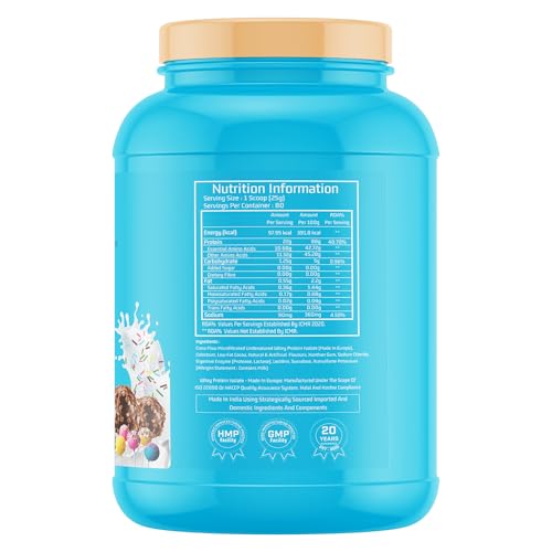 Image of Myfitness iWhey H2O | 88% Protein Per Serving | 100% Whey Protein Isolate | Added Colostrum | Added Digestive Enzymes | Whey Protein Powder (Choco Pebbles, 2kg (80 servings))