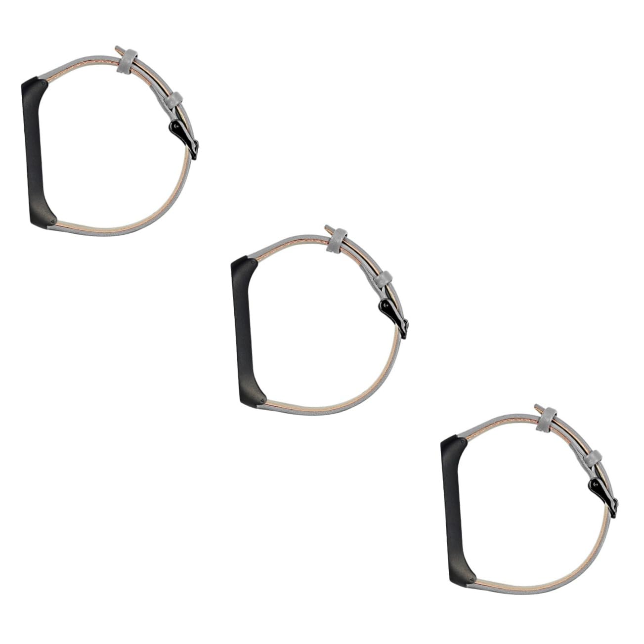 Gadpiparty 3piezas Correa De Piel De Vacuno Para Band Diseño y Ergonómico Compatible Band Estilo Moderno Marco Negro