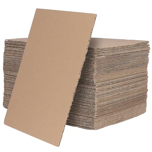 SYUTBOU 60 sztuk tektury falistej do majsterkowania, 300 x 200 x 3 mm, tektura do majsterkowania, A4 do malowania, rękodzieła i pakowania