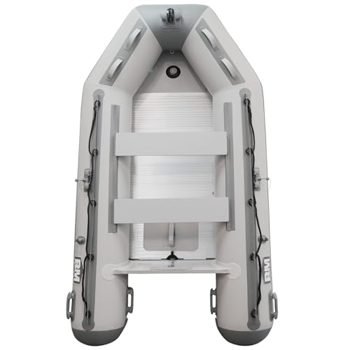 Beyond Marina 10ft Inflatable Boat - 3-4 Person Inflatable Dinghy Boat for Adults 10 Horsepower Heavy Duty Fishing Boat with Aluminum Floors