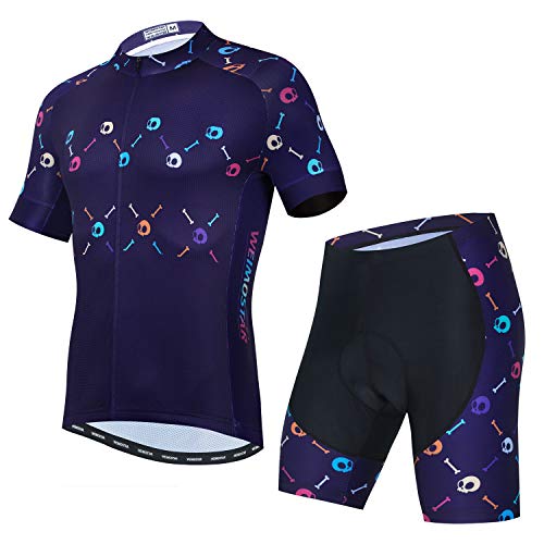 Maillot de cyclisme pour homme JPOJPO et short VTT rembourré