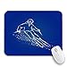 Produktbild Gaming mouse pad skifahrer auf berghang schneespray-effekt weißer ski rutschfester gummi-träger computer mousepad für notebooks mausmatten