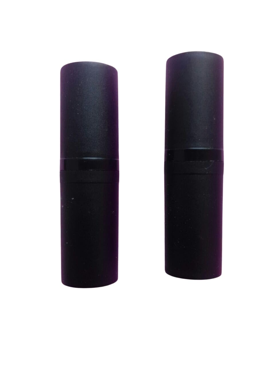 5 Pack Black Round Bullet Shape Empty Lipstick Tubes, Containers for DIY Lipstick-image-49