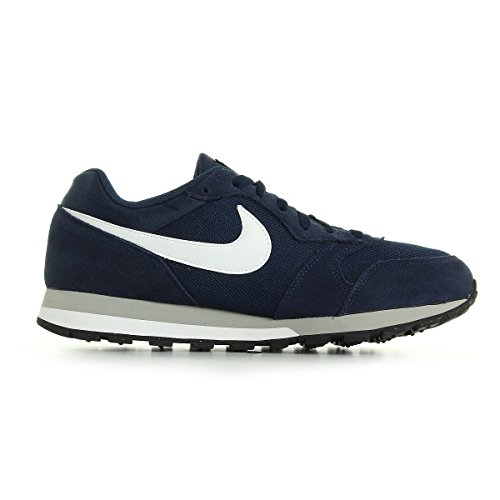 Nike Md Runner 2 - Zapatillas De Correr Hombre, Azul (Midnight Navy/White/Wolf Grey), 42.5 EU, Par